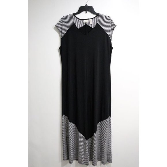Chico's Striped Maxi Dress - Picture 1 of 3
